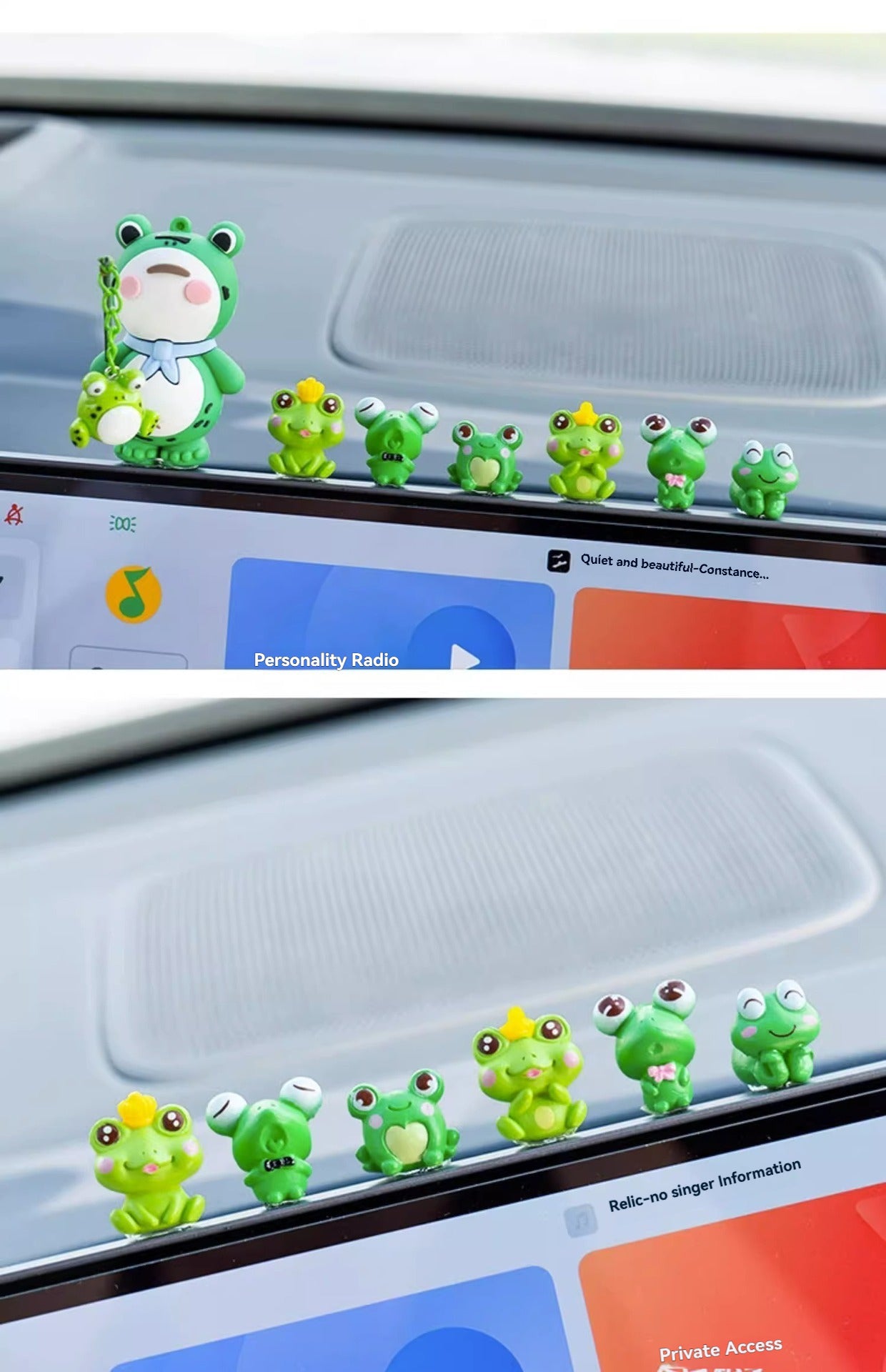 Car interior accessories, car widow frog ornaments, car supplies