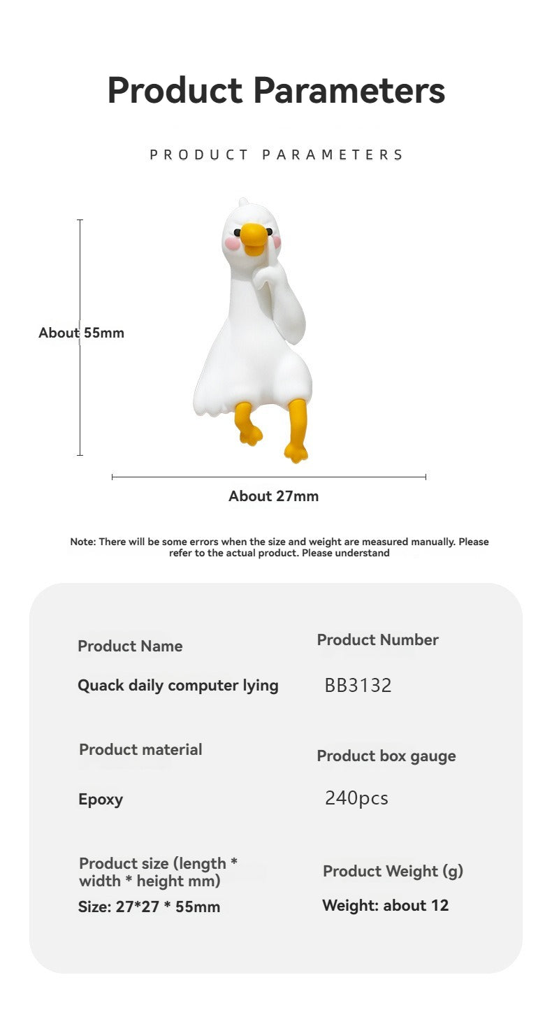 Big white goose car decoration car