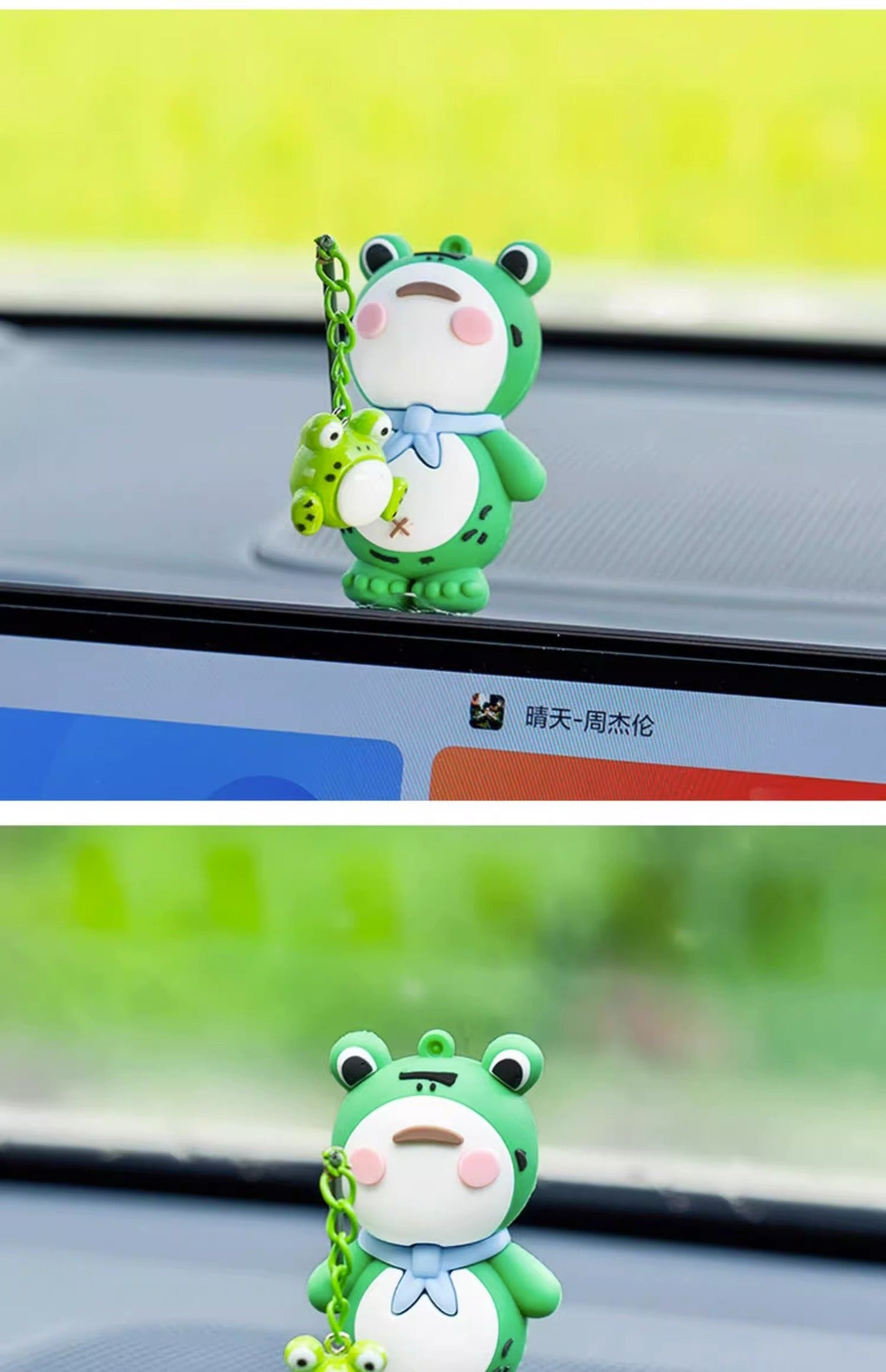Car interior accessories, car widow frog ornaments, car supplies