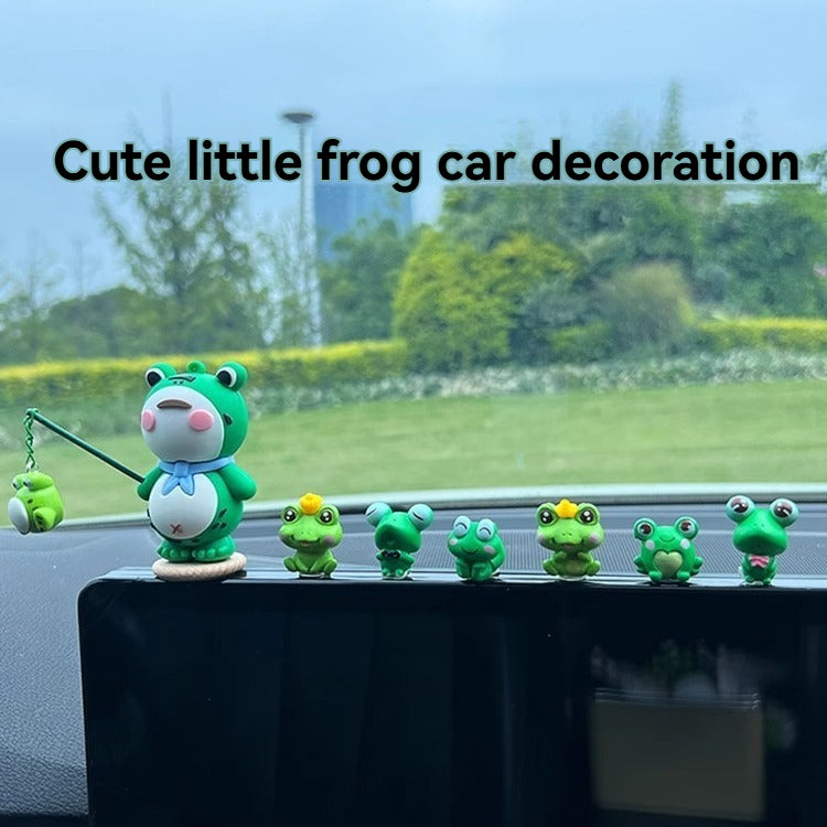 Car interior accessories, car widow frog ornaments, car supplies