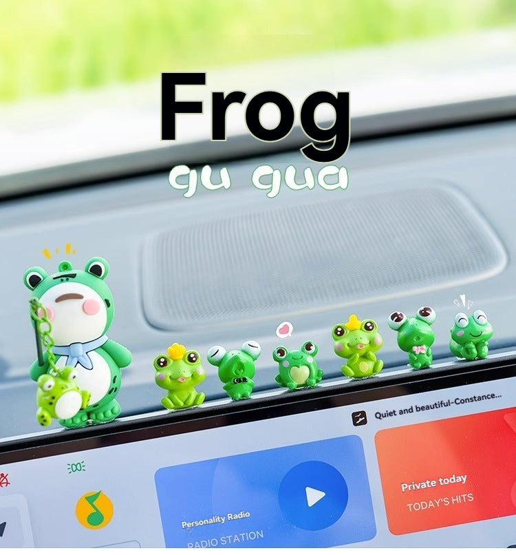 Car interior accessories, car widow frog ornaments, car supplies