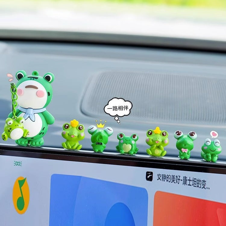 Car interior accessories, car widow frog ornaments, car supplies