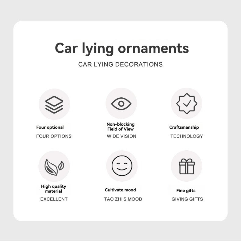 Cat car decoration decoration car center console