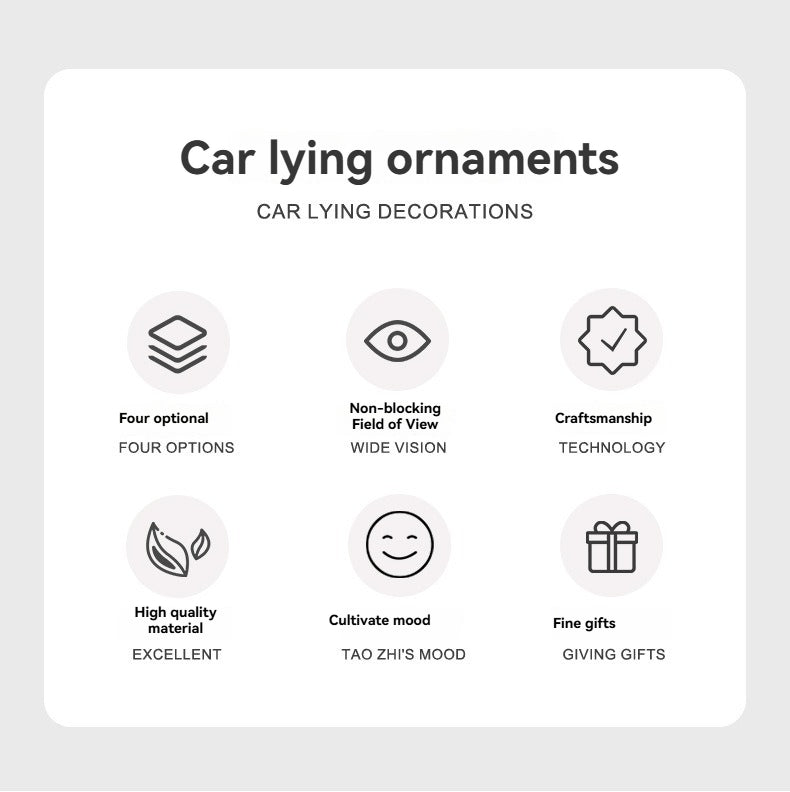 Big white goose car decoration car