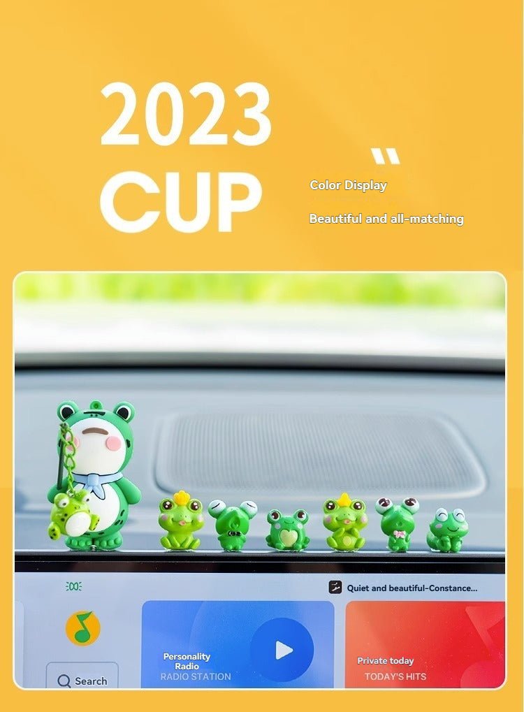 Car interior accessories, car widow frog ornaments, car supplies