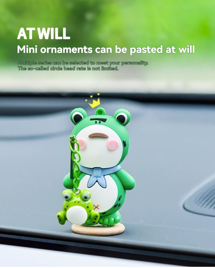 Car interior accessories, car widow frog ornaments, car supplies
