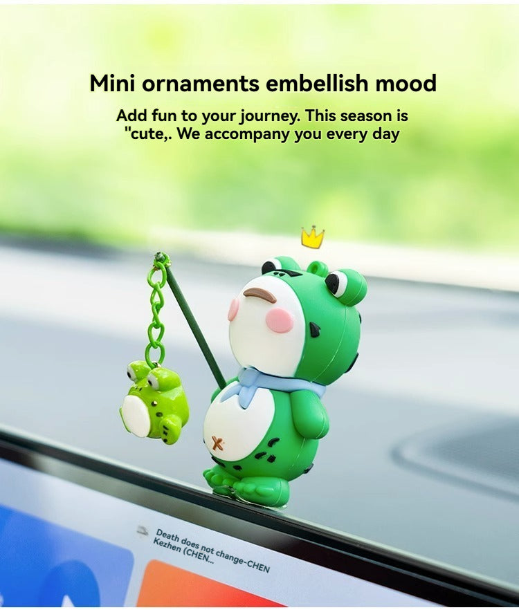 Car interior accessories, car widow frog ornaments, car supplies