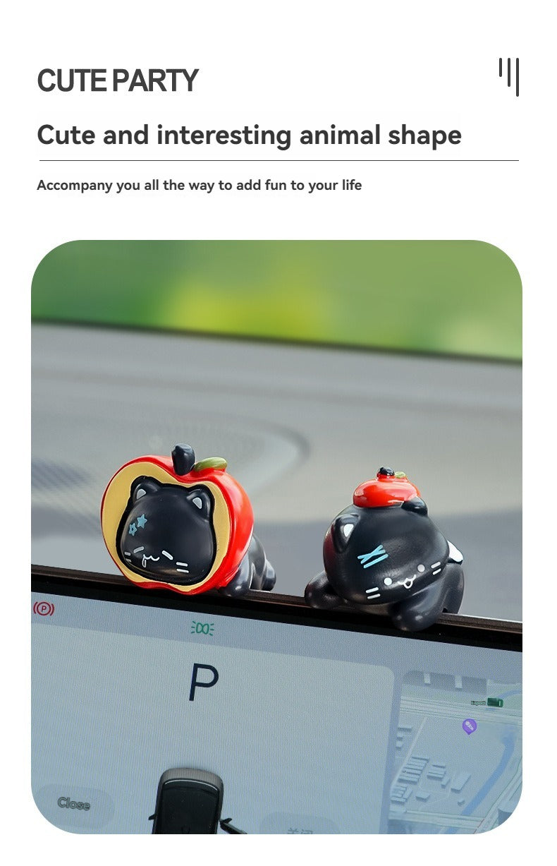 Cat car decoration decoration car center console