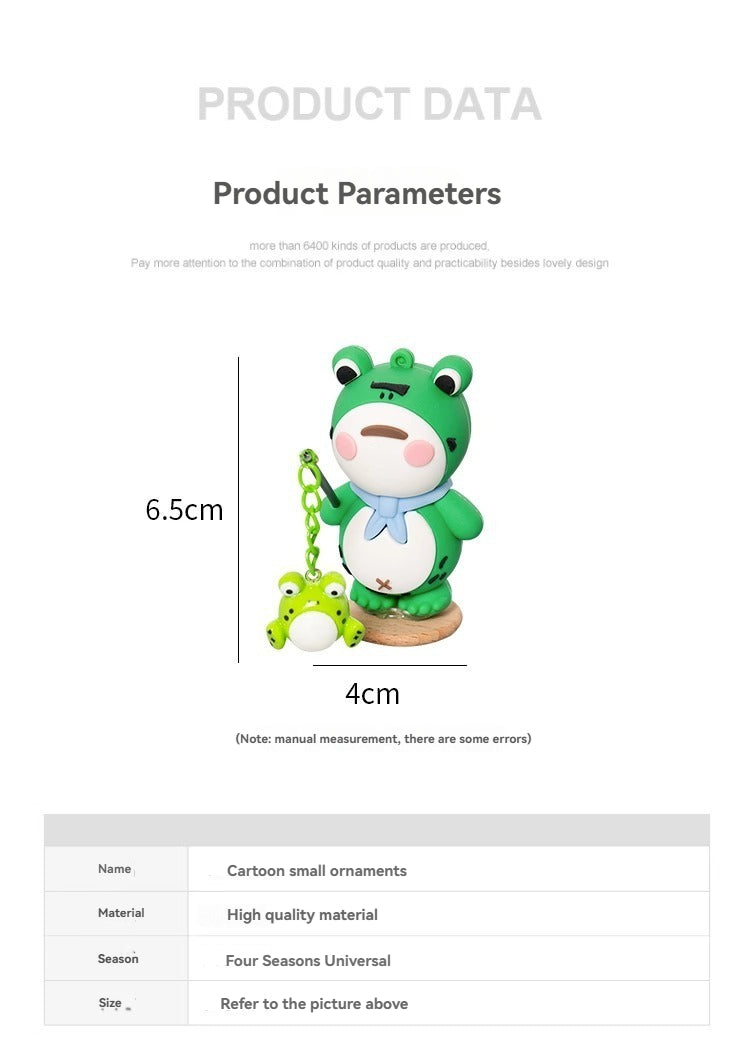 Car interior accessories, car widow frog ornaments, car supplies