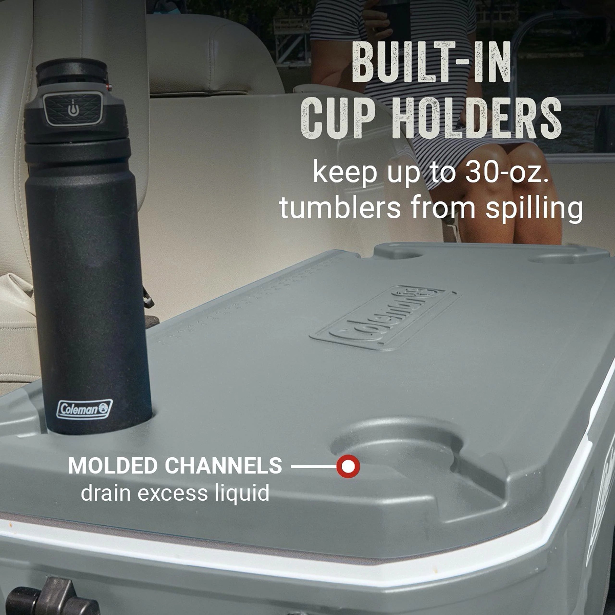 Coleman 316 Cooler 100QT WHL 5863 RCK/W/RCK SIOC